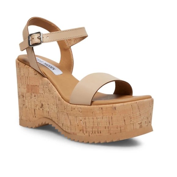 Mariella Blush Steve Madden Wedges - Picture 2 of 6
